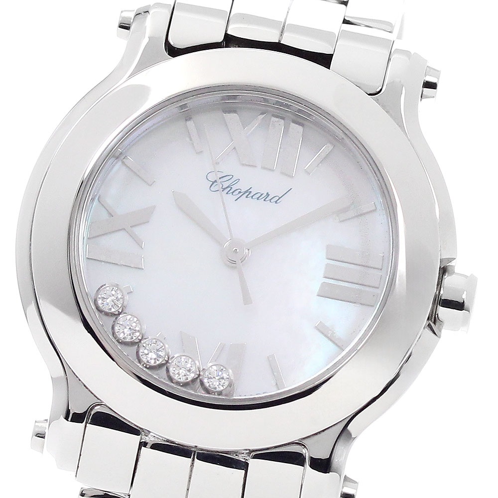 ショパール Chopard 8509 ハッピースポーツ 5Pダイヤ クォーツ レディース _944864【中古】