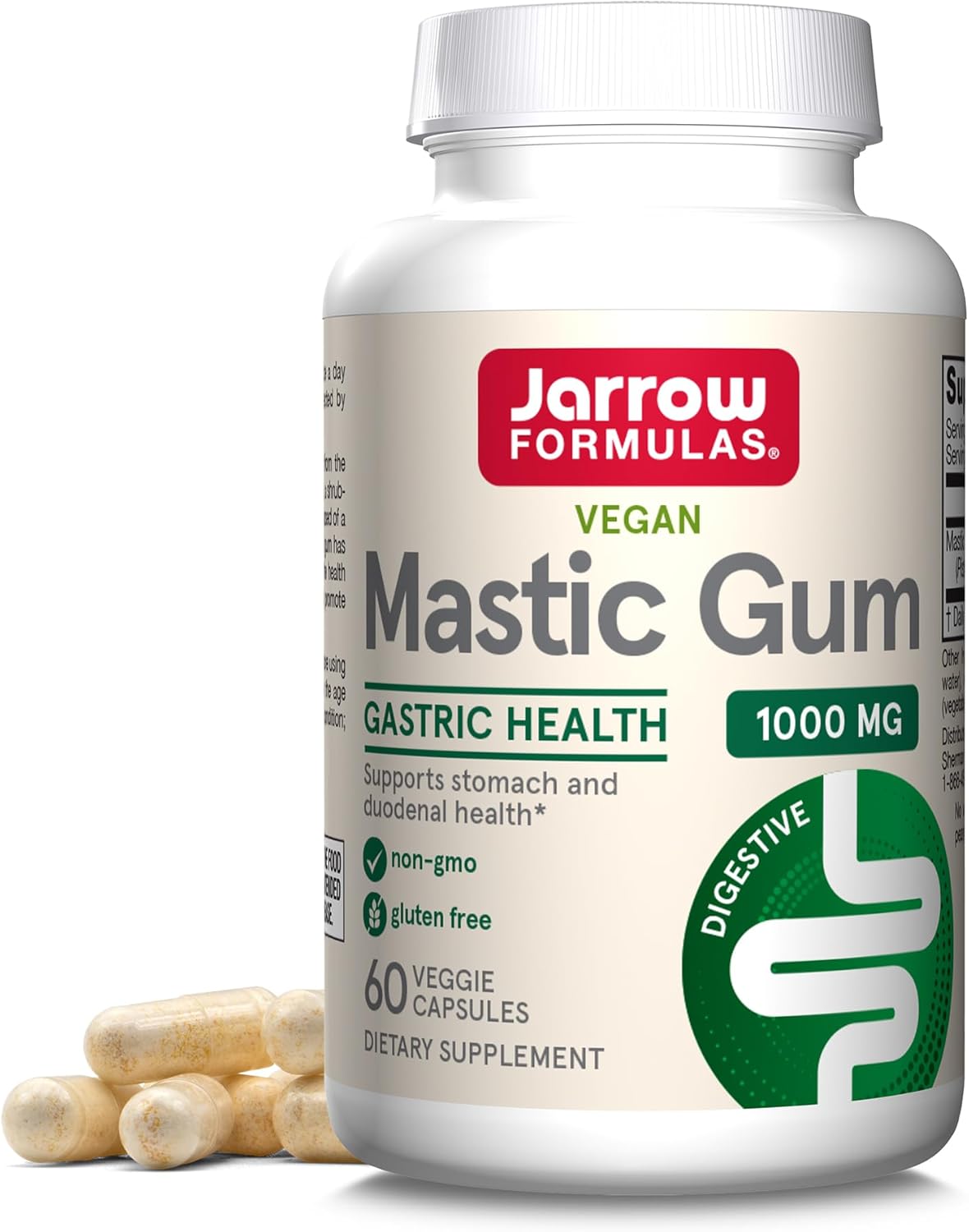 Jarrow ジャローMastic Gum 1000 MG 60錠 ベジタリアンカプセル