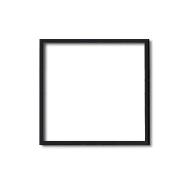 [角額]木製正方額/壁掛けひも 5767 350角（350x350mm）「ブラック」