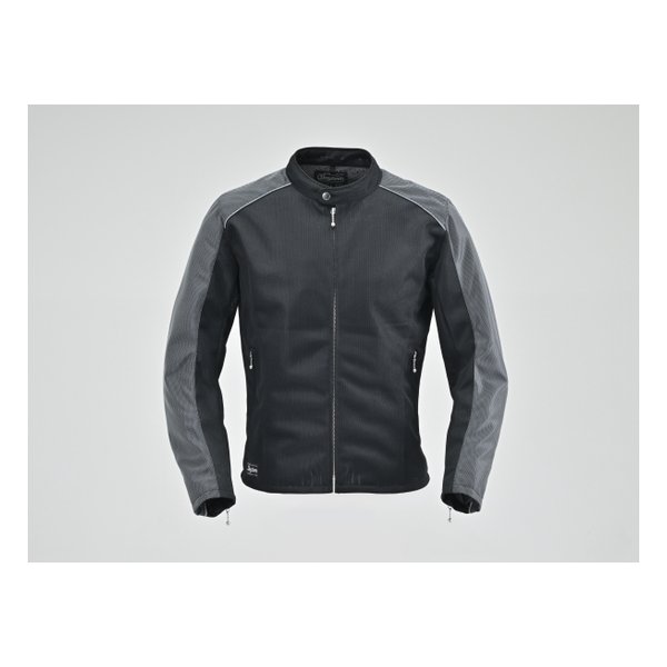 DJ-003 メッシュシングルライダース プロテクター ひじ/背中 付属グレー XL 37174