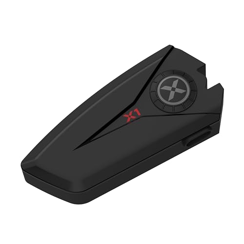XGP X1 バイクヘルメットヘッドセット bluetooth V5.3 IP67防水性 ヘルメットスピーカー CVC/DSP騒音抑制技術 40mm高性能ステレオスピーカー バイクインカム用イヤホン