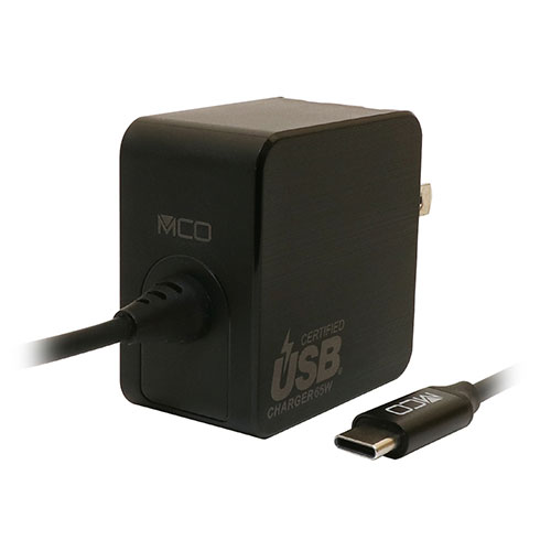 MCO GaN USB-PDケーブル一体型 65w 黒 1.5m IPA-GC15AN/BK