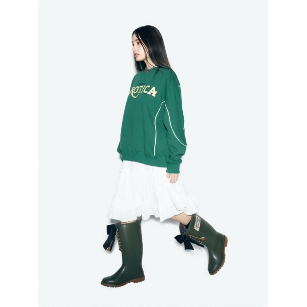 アシフカリーエロティカパイピングスウィーテングリーン