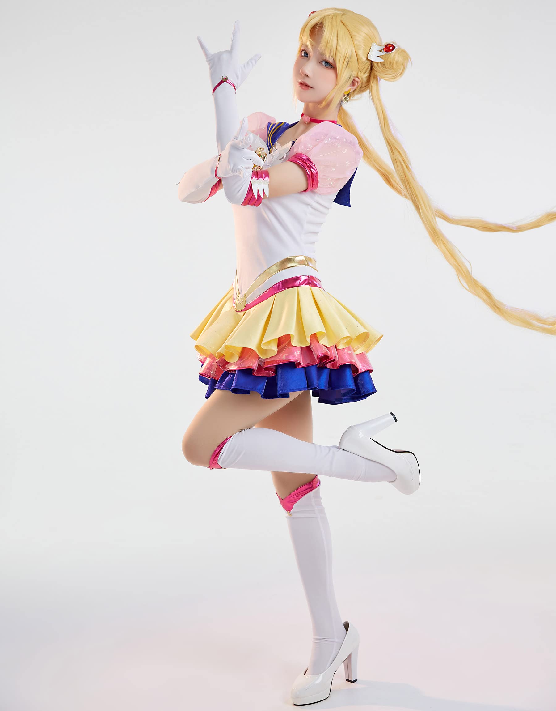 女性 コスチューム アニメ 美少女 戦士 コスプレ 衣装 制服 セット かっこいい 10577