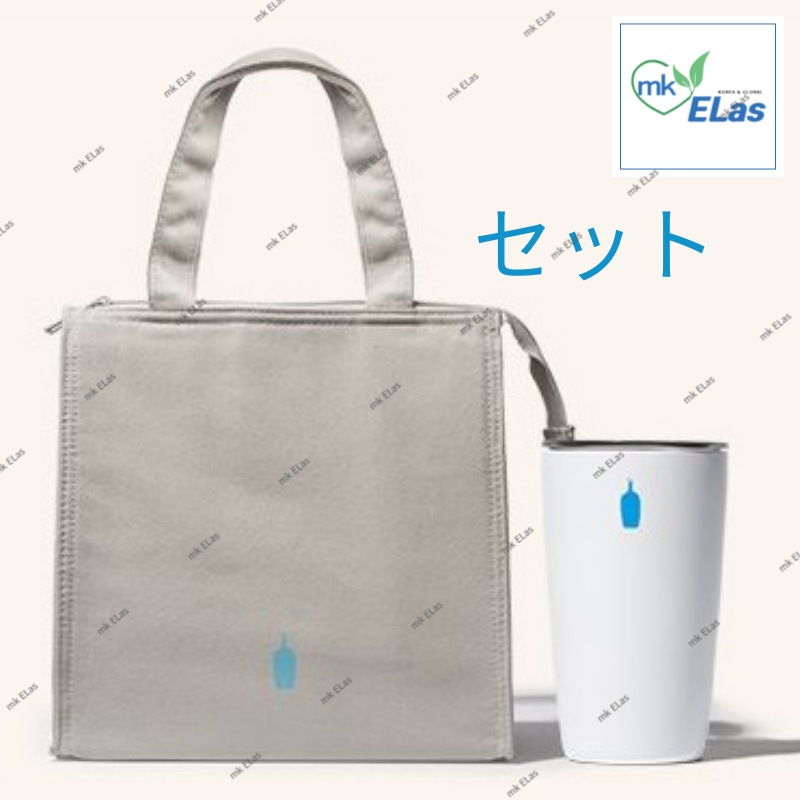 グレー コットン クーラーバッグ & コミューターカップ 12oz (354ml) セット (数量限定/正規品)