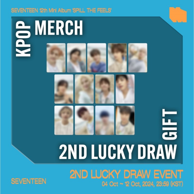 【KPOPMERCH 2nd LUCKYDRAW特典】 特典13種セット/ 特典のみ購入 / ONLY特典 / SEVENTEEN - SPILL THE FEELS