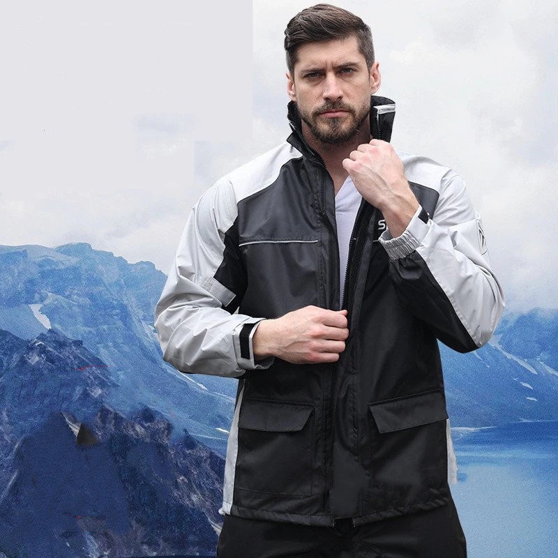 レインコート 作業服 雨具 強風 暴雨 通気 蒸れない 透気性 上下セット アウトドア 釣り 旅行用 8,469円