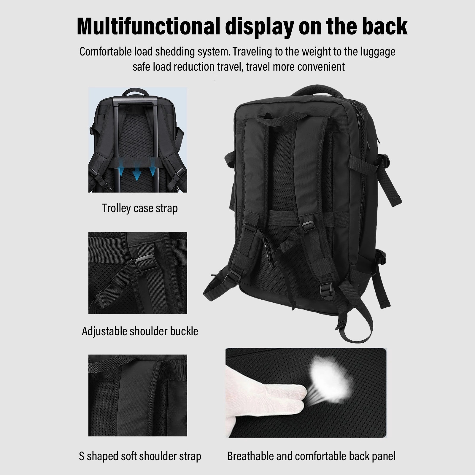 ポンプ35～50Lの真空バックパック17.3インチラップトップ用のUSB充電ポート付きのUSB充電ポート付きバックパック