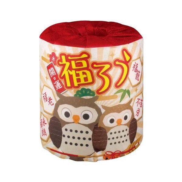 トイレットペーパー 販促用 贈答用 粗品 景品 ふくろう ダブル30m 個包装 100個