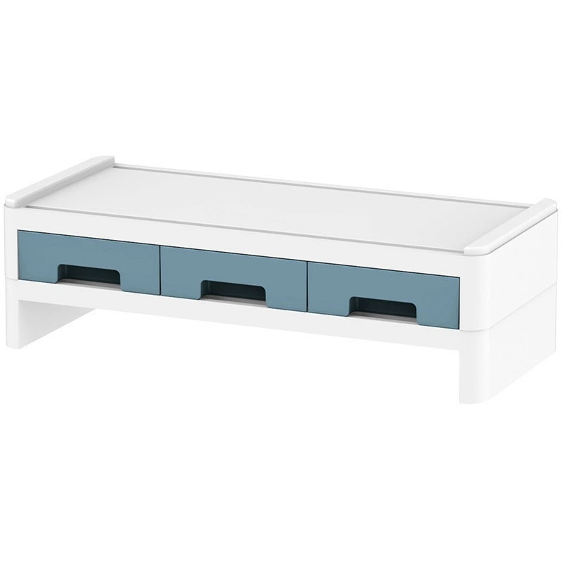 モニター台 高さ調整 2段 モニタースタンド 引き出し付き 机上ラック おしゃれ 北欧風 収納 小物入れ テレワーク デスク収納 机上台 パソコン台 卓上 小物 肩こり軽減 パソコンモニター台 スマホ