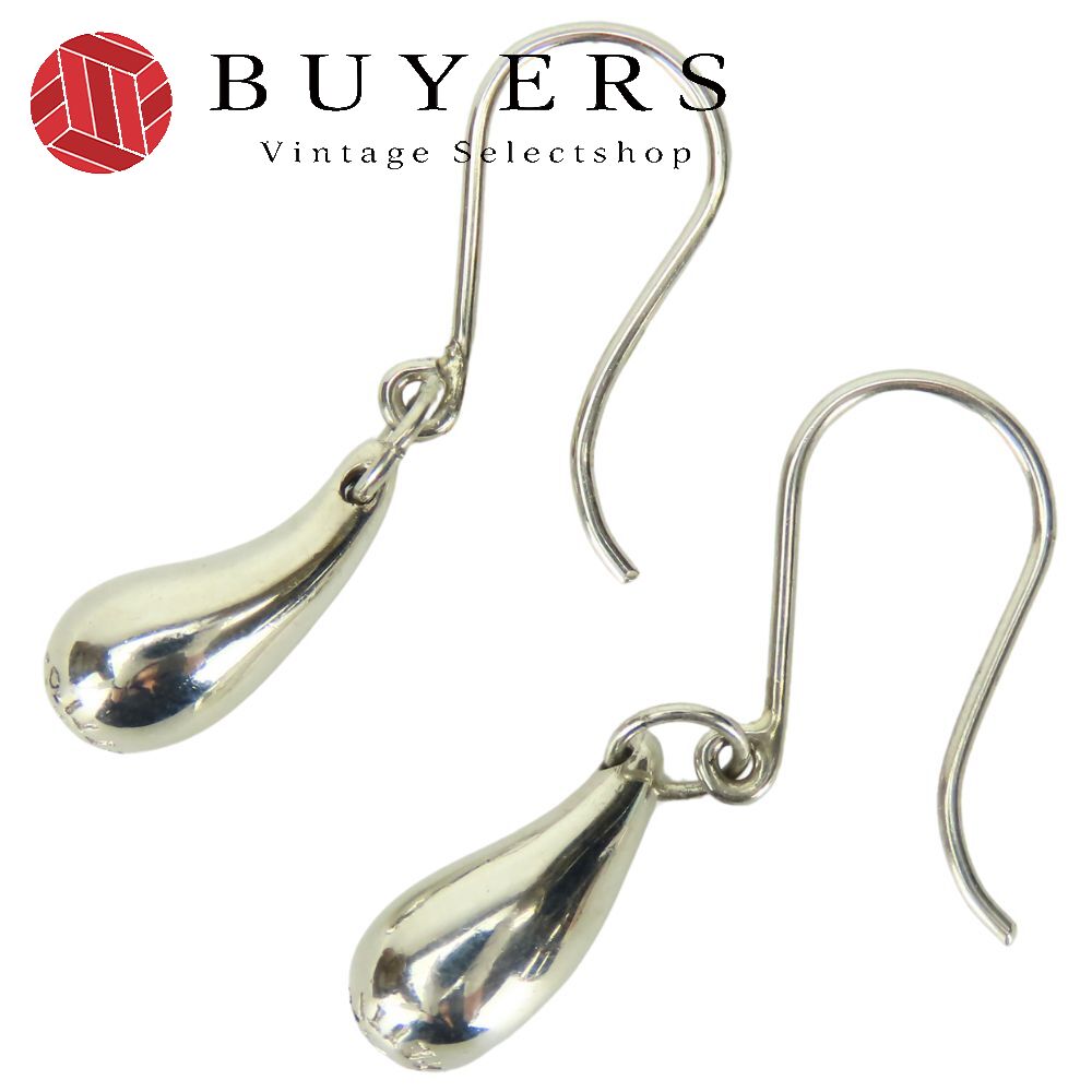 中古 ピアス ティアドロップ フックピアス シルバー925 約3.7g シルバー エルサペレッティ アクセサリー レディース 女性