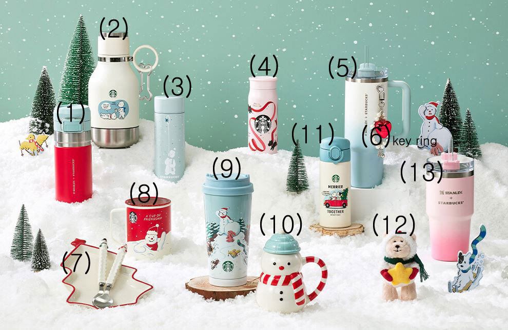 スターバックスコリア2024冬1次MD限定版 スターバックスコリアふゆMD ションタンブラー/マグ/アクセサリーなど 先着順エコバッグ 受付 Winter 1st MD Limited