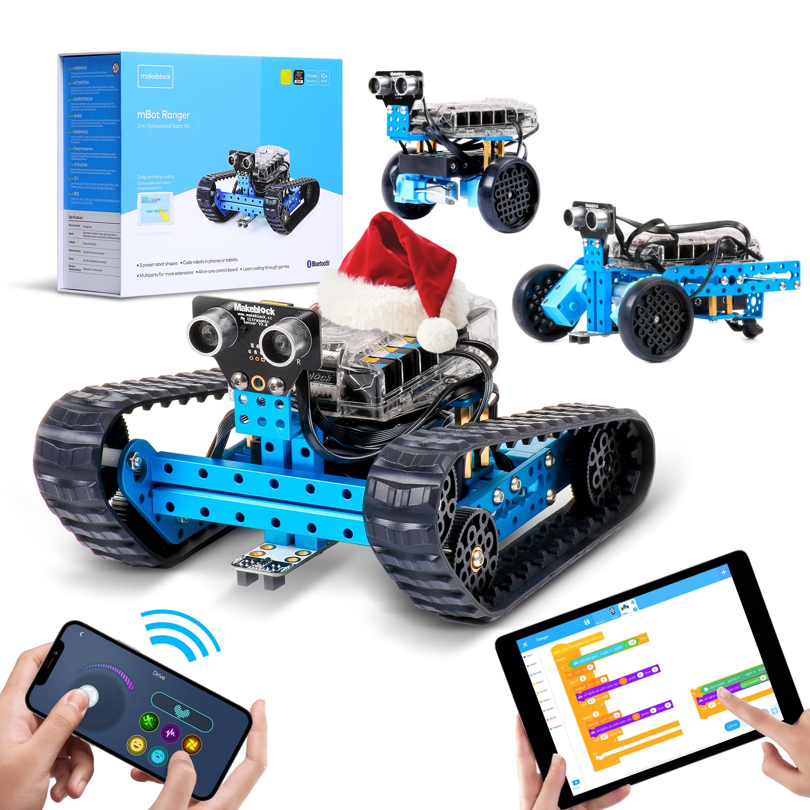 Makeblock mBot Ranger プログラミング ロボット 3-in-1 組み立て ロボットキット プログラミング ラジコン プログラミングおもちゃ STEM教育 ScratchとArdui