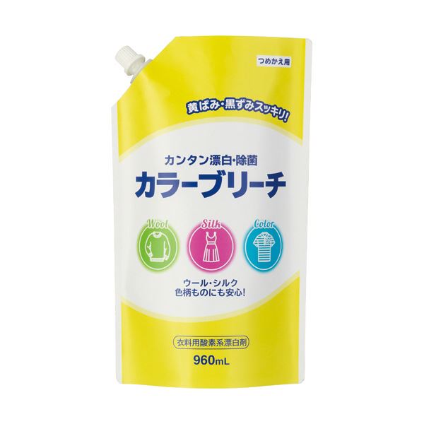 （まとめ）ミツエイ 衣料用カラーブリーチ つめかえ用 960ml 1セット（10個） [x3セット]