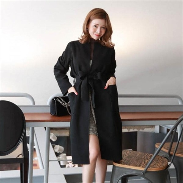 素である・マーブルロング開けたことコート 女性のコート/ 韓国ファッション/ジャケット/秋冬/レディース/ハーフ/ロング/ 素である・マーブルロング開けたことコート 女性のコート/ 韓国ファッション/ジャケット/秋冬/レディース/ハーフ/ロング/