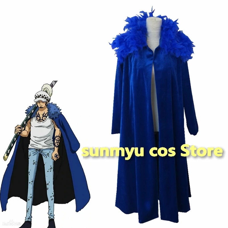 ONE PIECE　ワンピース　トラファルガー・ロー ブルーベロアコート コスプレ衣装 サイズオーダー可能