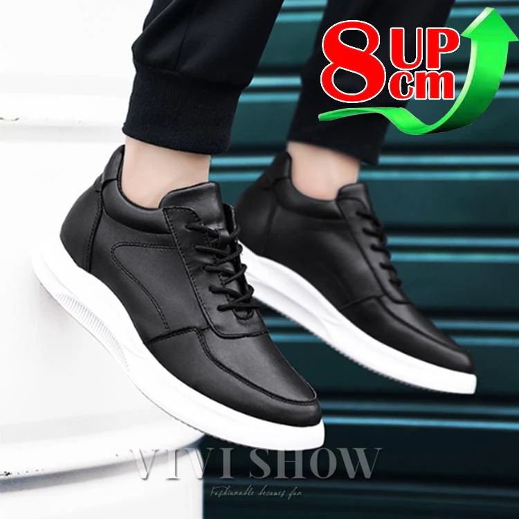 即納ありシークレットシューズ メンズ 厚底 身長アップ8cm up8cm 背が高くなる メンズ 走れる 靴 スニーカー インヒール 快適 カジュアル