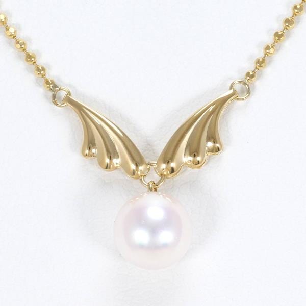 K18 18金 YG イエローゴールド ネックレス パール 約40cm ジュエリー 中古