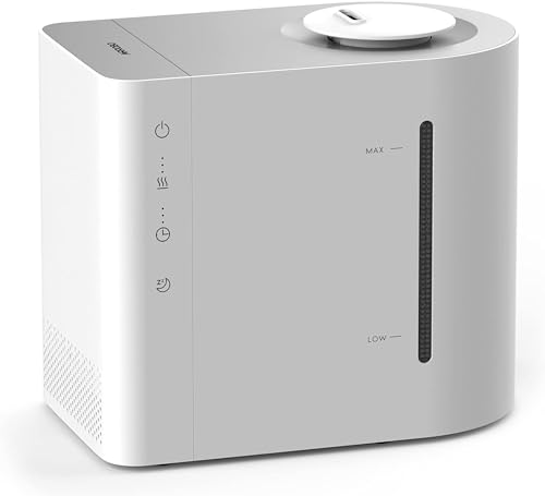 加湿器 卓上 加湿量最大300ml/h 4.3L大容量 28畳対応 26dB 静音 超音波式 43時間連続稼働 上から給水 次亜塩素酸水対応 お手入れ簡単 ミスト量3段階調整 空焚き防止 水漏れ防止