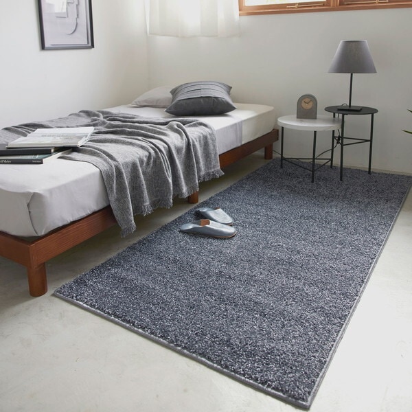スミノエ ラグ ルネ 90×190cm ブルーグレー 防炎 13139886-38-90190 メーカー直送