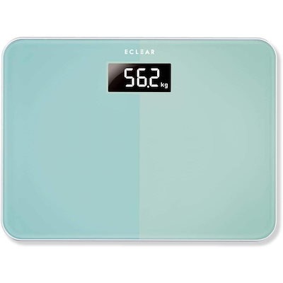 他サイト： エレコム HCS-S01BU エクリア 体重計 ブルー 青 ガラス天板 スリム コンパクト シンプル おしゃれ セパレートデザイン 見やすい ECLEAR APP対応cmの商品画像