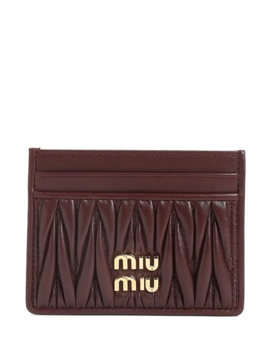 MIU MIU Women Business Card Wallet 5MC076 AFPP F0007 BORDEAUX