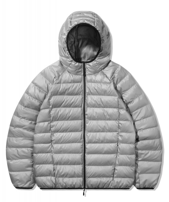 ライトフーディーパディングジャケット_グレー