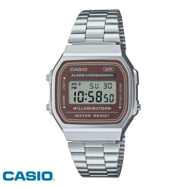 国内発送 時計 A168WA-5A デジタル スクエア ビンテージスタイル 男女兼用 メタル時計