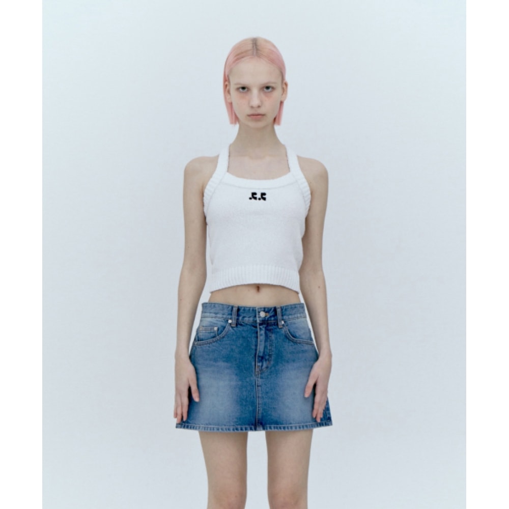 レスト&レクリエーションリブニットトップ_ホワイト