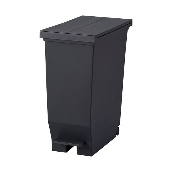 （まとめ） アスベル エバン両開きペダルペール 30L ブラック A630309 1台 [x3セット]