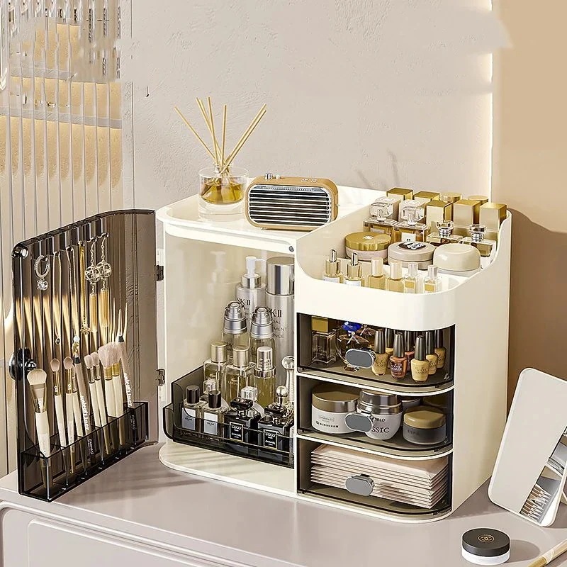 ハイエンド 引き出し式 口紅 クリア 物を置き 収納 ボックス 防塵 大容量 スキンケア用品 整理し 4色 収納ケース