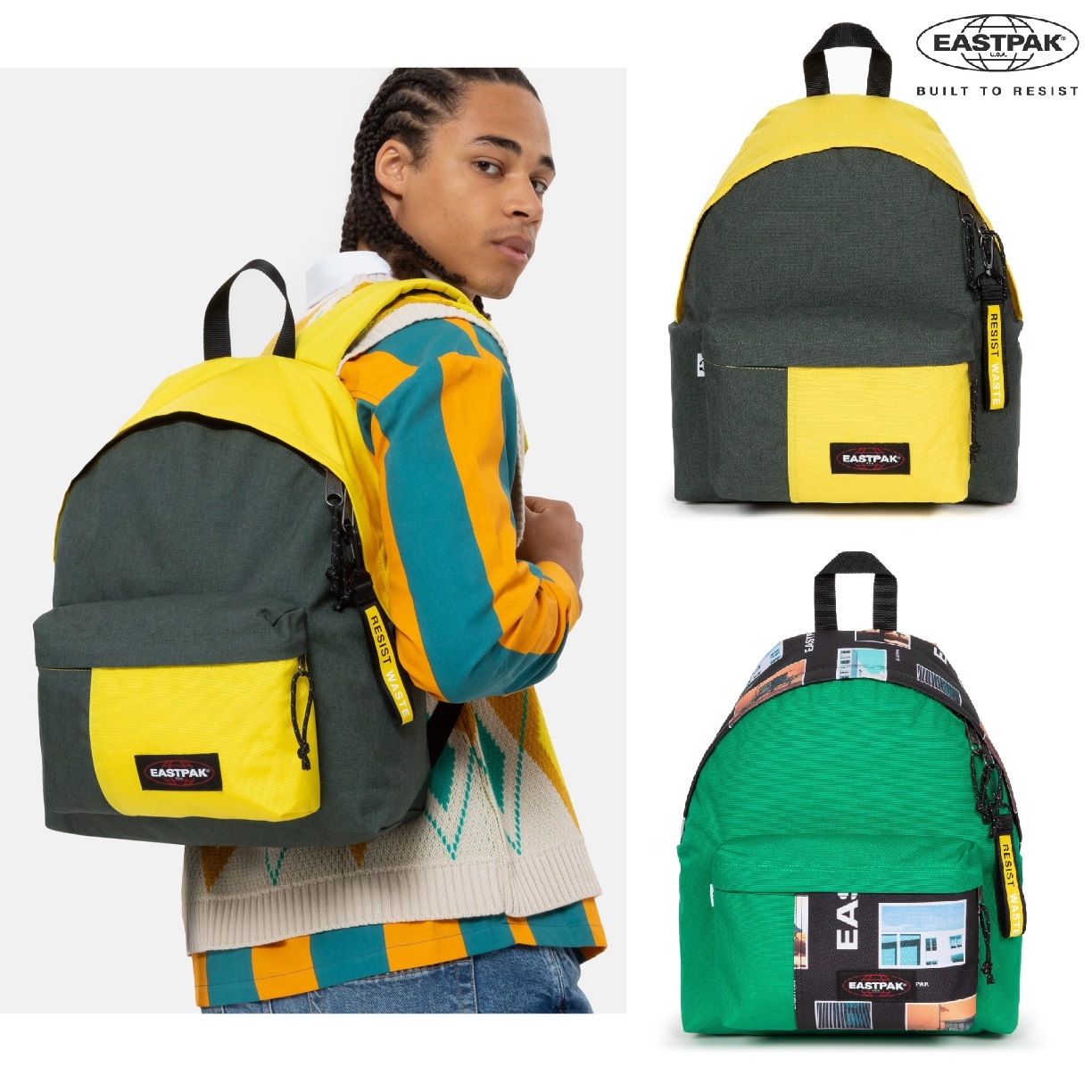 RESISTWASTE PADDED PAKR Backpack 2色 24L 新商品 新学期 韓国ファッション 韓国人気 男女共用 学生バッグ デイリーバッグ