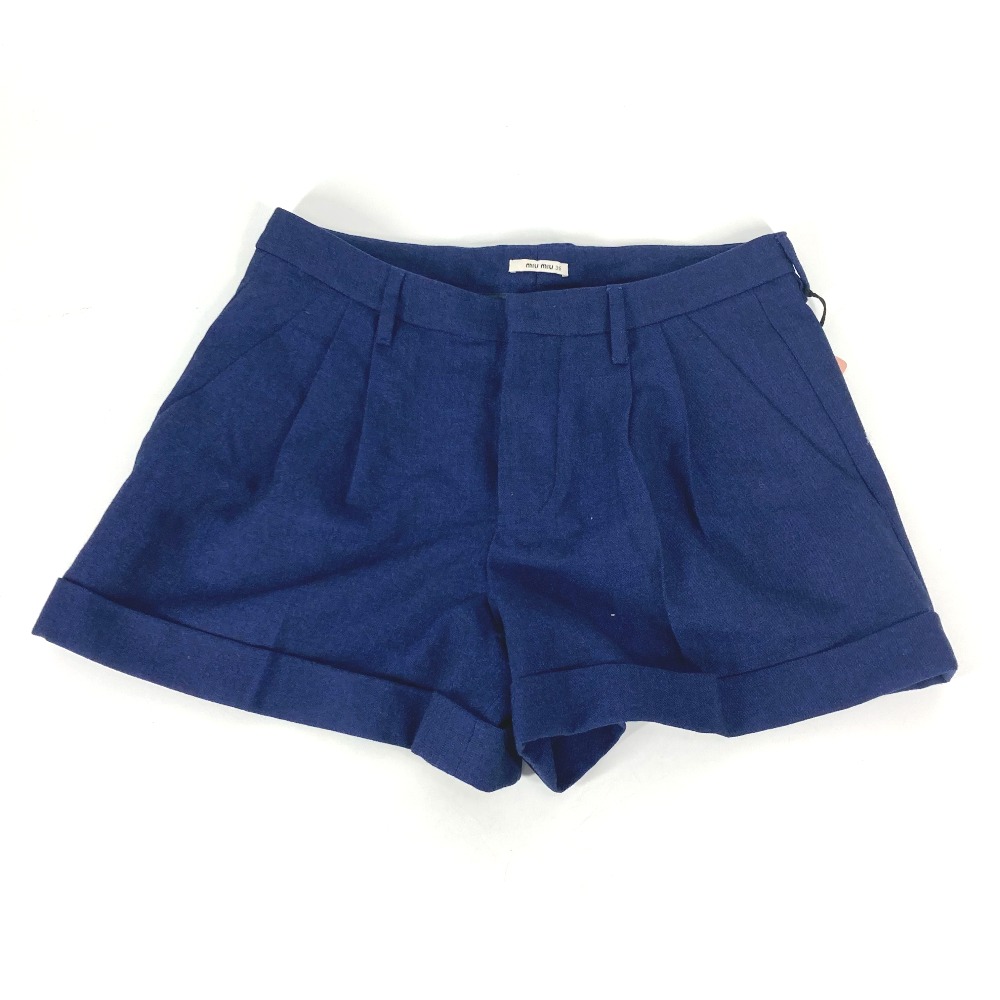 ショートパンツ MP676 アパレル ボトムス ハーフパンツ ウール ブルー