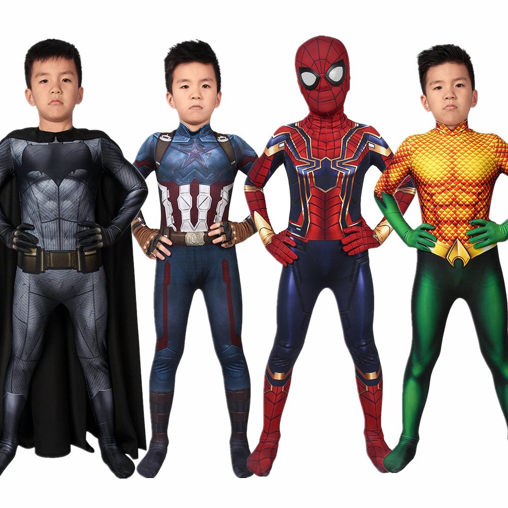 子供専用サイズ ヒーロー コスチューム 全身タイツ コスプレ衣装 ハロウィン 変装 仮装 5,170円