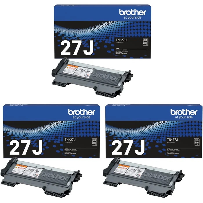 純正 トナーカートリッジ TN-27J ブラック 3個セット TN-27J-3SET