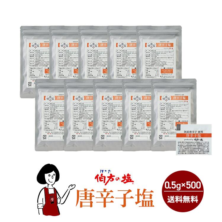 唐辛子塩　0.5gｘ500袋