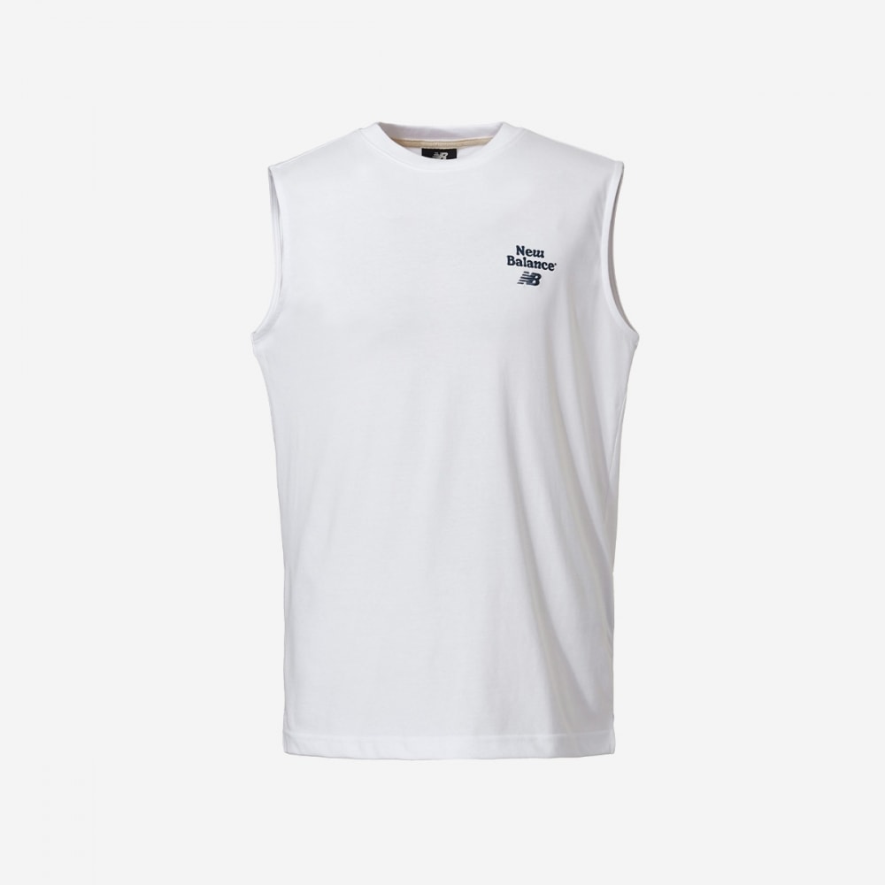 ニューバランスユニ NB ボーイボードショップノースリーブ NBNGE21633-(10) ホワイト