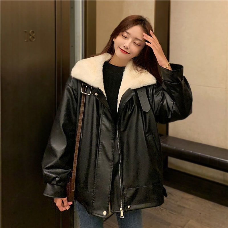 キルティングアウター ジャケット 厚手 アウター 皮毛 フリースで決まり！ 韓国ファッション 冬ファーコート ラムズウール 冬アウター レディース