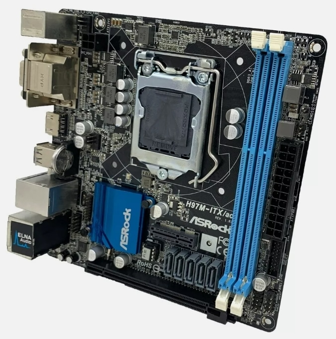 ASRock H97M-ITX/ac Intel H97 LGA1150 DDR3 SATA3 HDMI DVI-D Mini-ITX Motherboard 10,010円