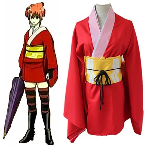 銀魂風 ぎんたま 神楽かぐら 和服 吉原炎上編 コスプレ衣装 豪華セット コスチューム イベント仮装