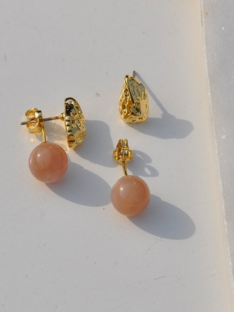 peach pink earring 5,544円