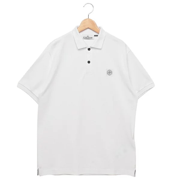Tシャツ カットソー Compassパッチ ポロシャツ ホワイト メンズ K1S15 220002R S0039 V0001