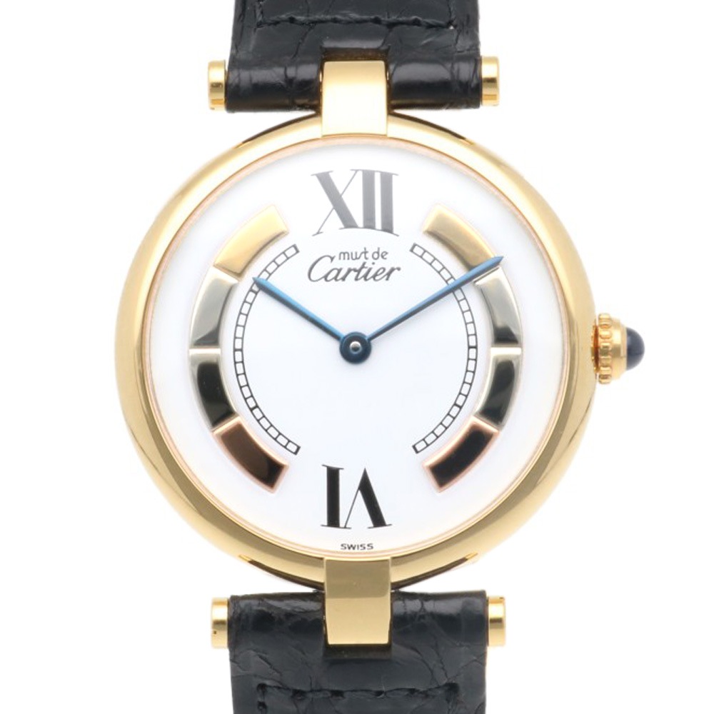 カルティエ マストヴァンドーム 腕時計 シルバー925 117198 クオーツ 1年保証 CARTIER 中古