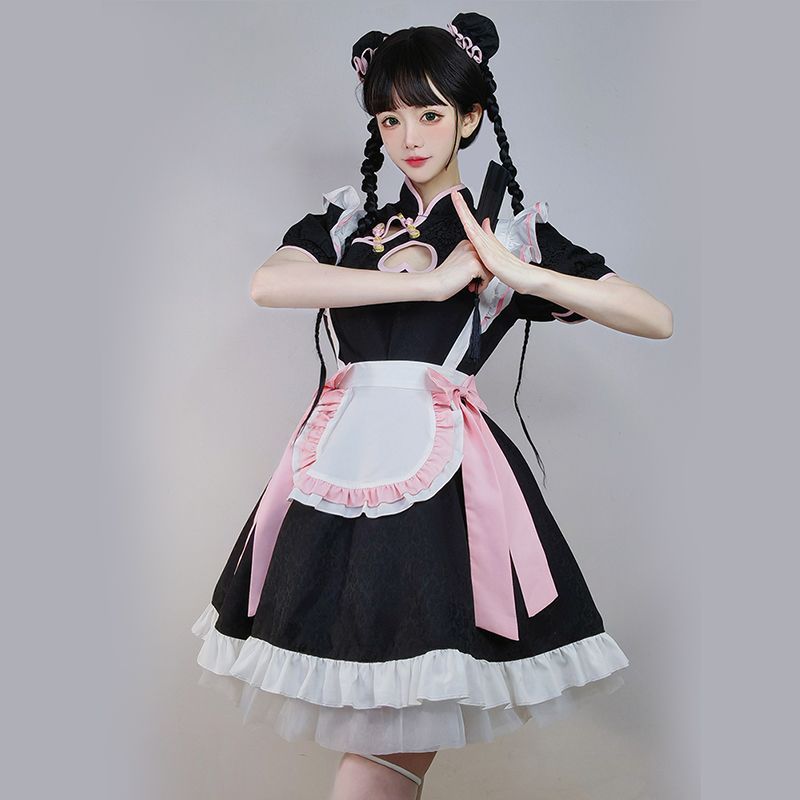 メイド服 新中国風cosメイド服ロリータセット