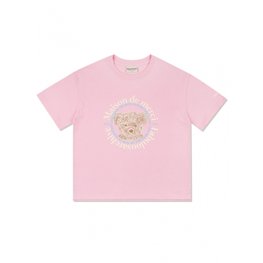 ファビュラスアーカイブ女性用ベアフレンズリラックスクロップ Tシャツピンク (FCC2TS386W) 6,893円