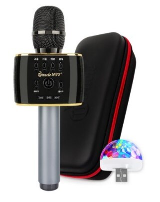 MiracleM Bluetooth マイク + ミラーボール + ポーチ + マイクカバー 2p