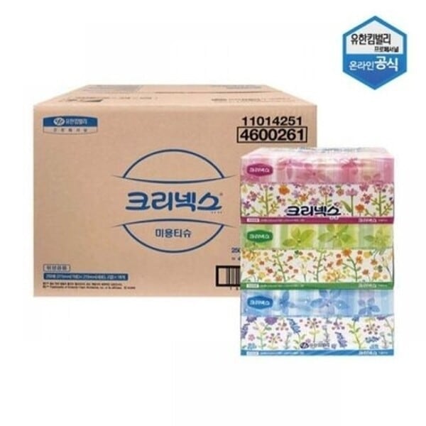 クリネックス ギャラリー 美容ティッシュ 250枚 計18個 4600261