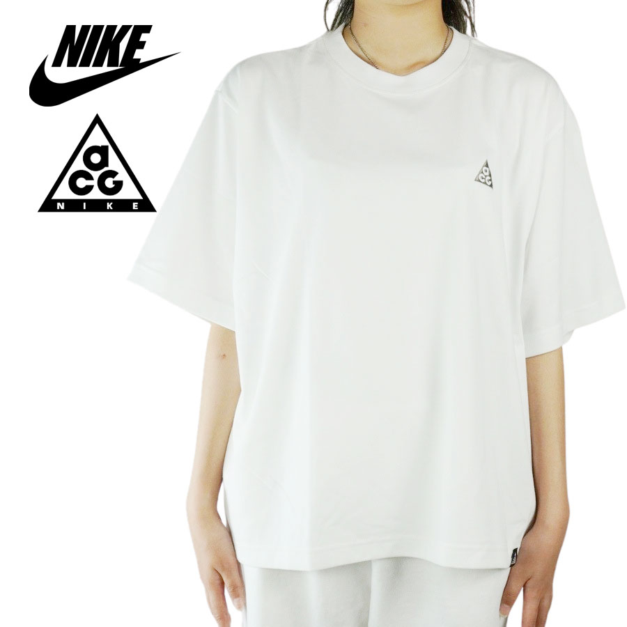 ナイキ NIKE【クリックポスト対応可】レディース TシャツACG SHORTSLEEVE TEEエーシージー ショートスリーブTシャツ 半袖TEEWH
