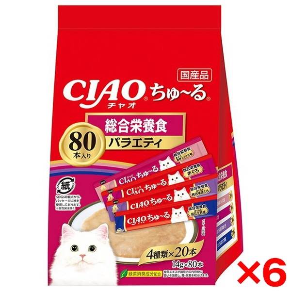 6個セット CIAO ちゅ～る 80本 総合栄養食バラエティ 18,900円
