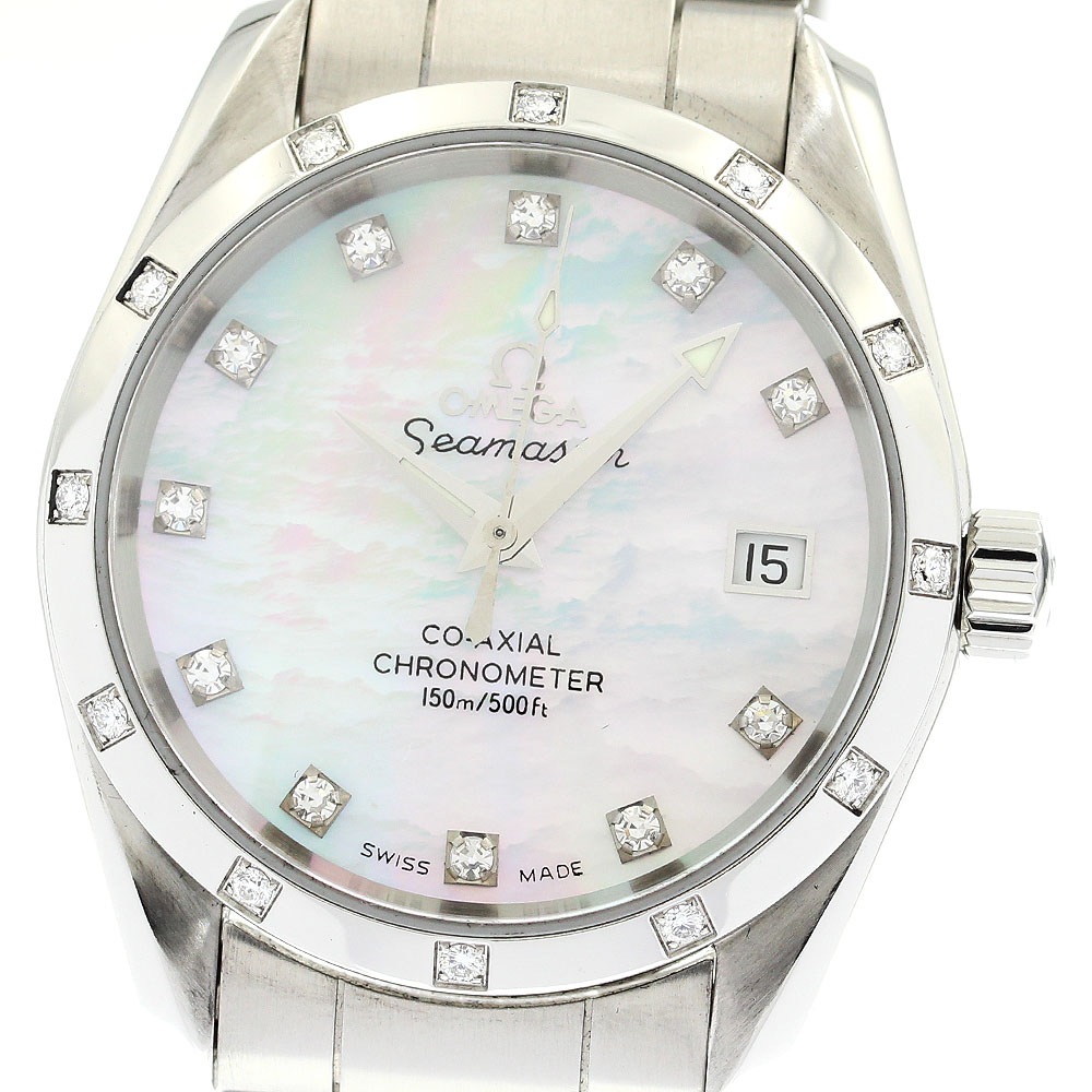 オメガ OMEGA 2505.75 シーマスター アクアテラ ダイヤモンド 自動巻き ボーイズ 良品 _869104【中古】